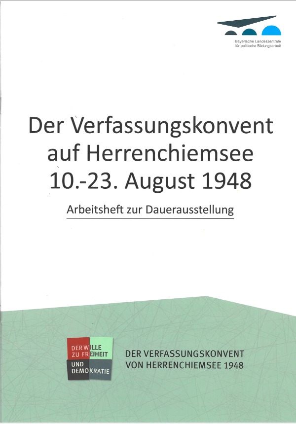 Titelbild Arbeitsheft "Der Verfassungskonvent auf Herrenchiemsee"