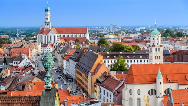 Bild von Augsburg, mit Blick auf St. Ulrich