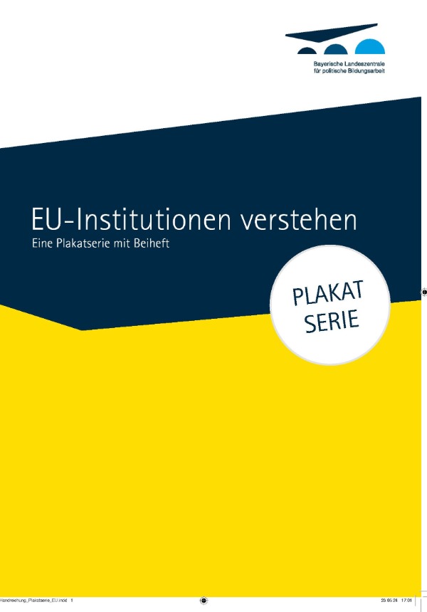 Cover der Plakatserie EU-Institutionen verstehen 