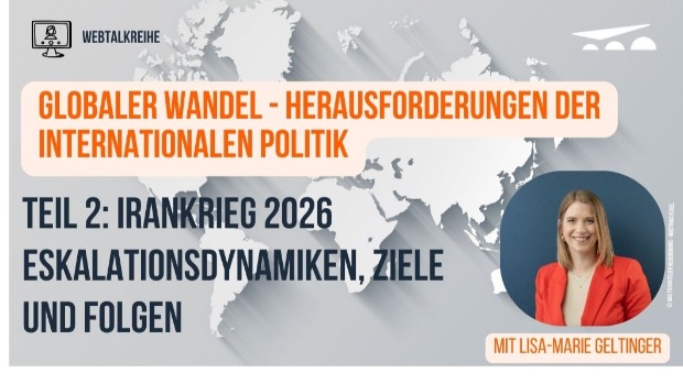 Im Hintergrund befindet sich eine Weltkarte. Im Vordergrund ein Bild einer Person
