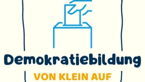 Wahlurne und Schriftzug 