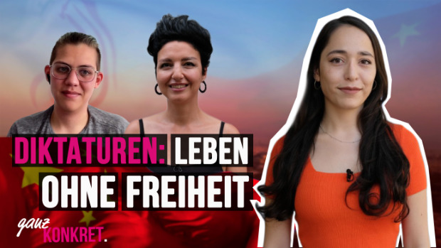 Titelbild der Folge mit Moderatorin Joanna und Protagonistin Nuschin, Titel 