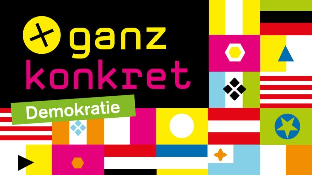 Cover der neuen Ausgabe des ganz.konkret-Magazins: Demokratie