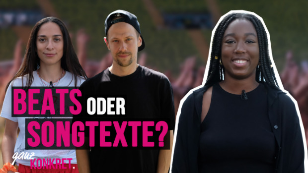 Titelbild der Folge mit Moderatorin Wakila, Rapper Boshi San und Musikjournalistin Tamara Güclü