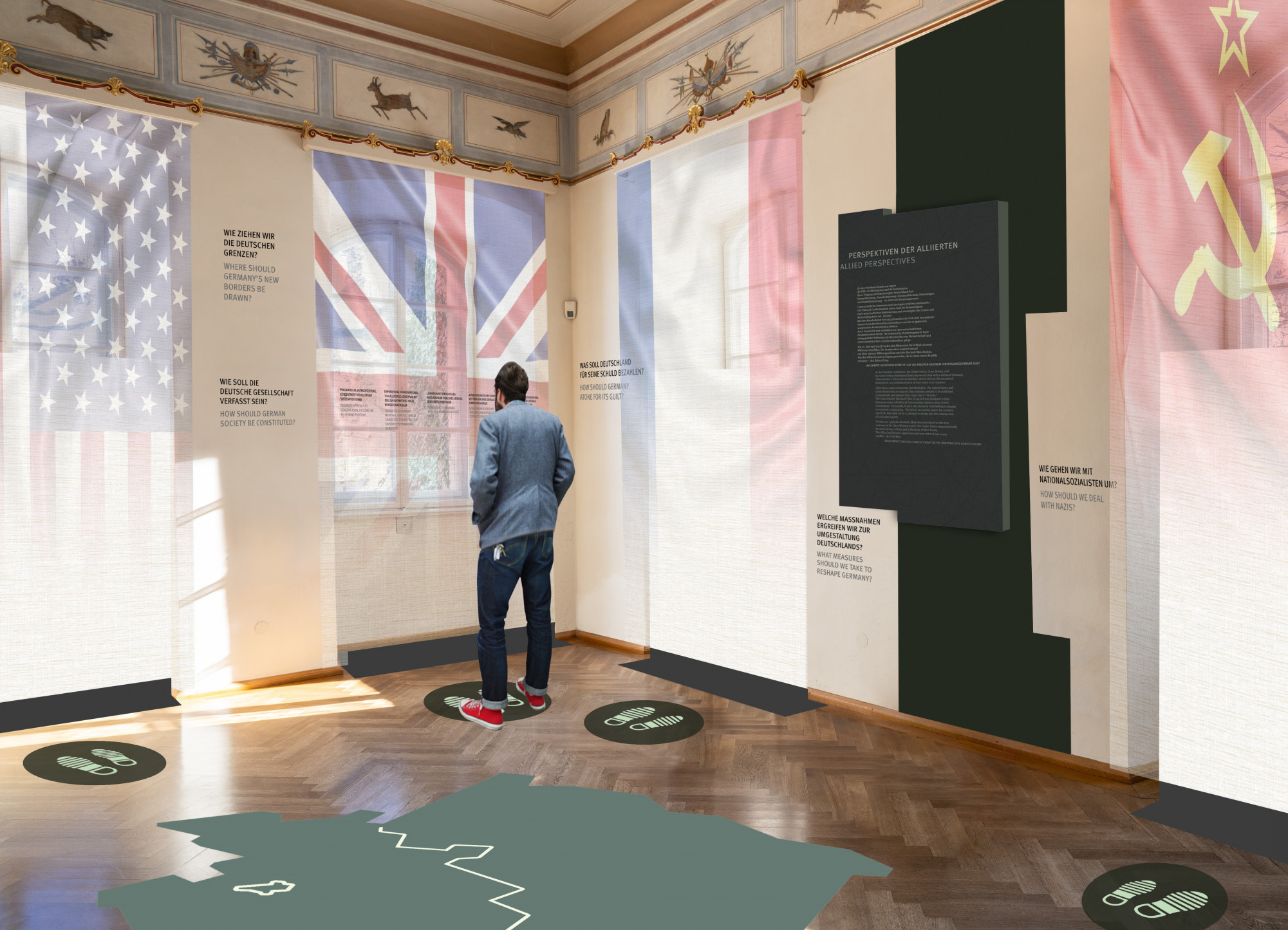 Bild aus dem Museum von Herrenchiemsee zum Verfassungskonvent