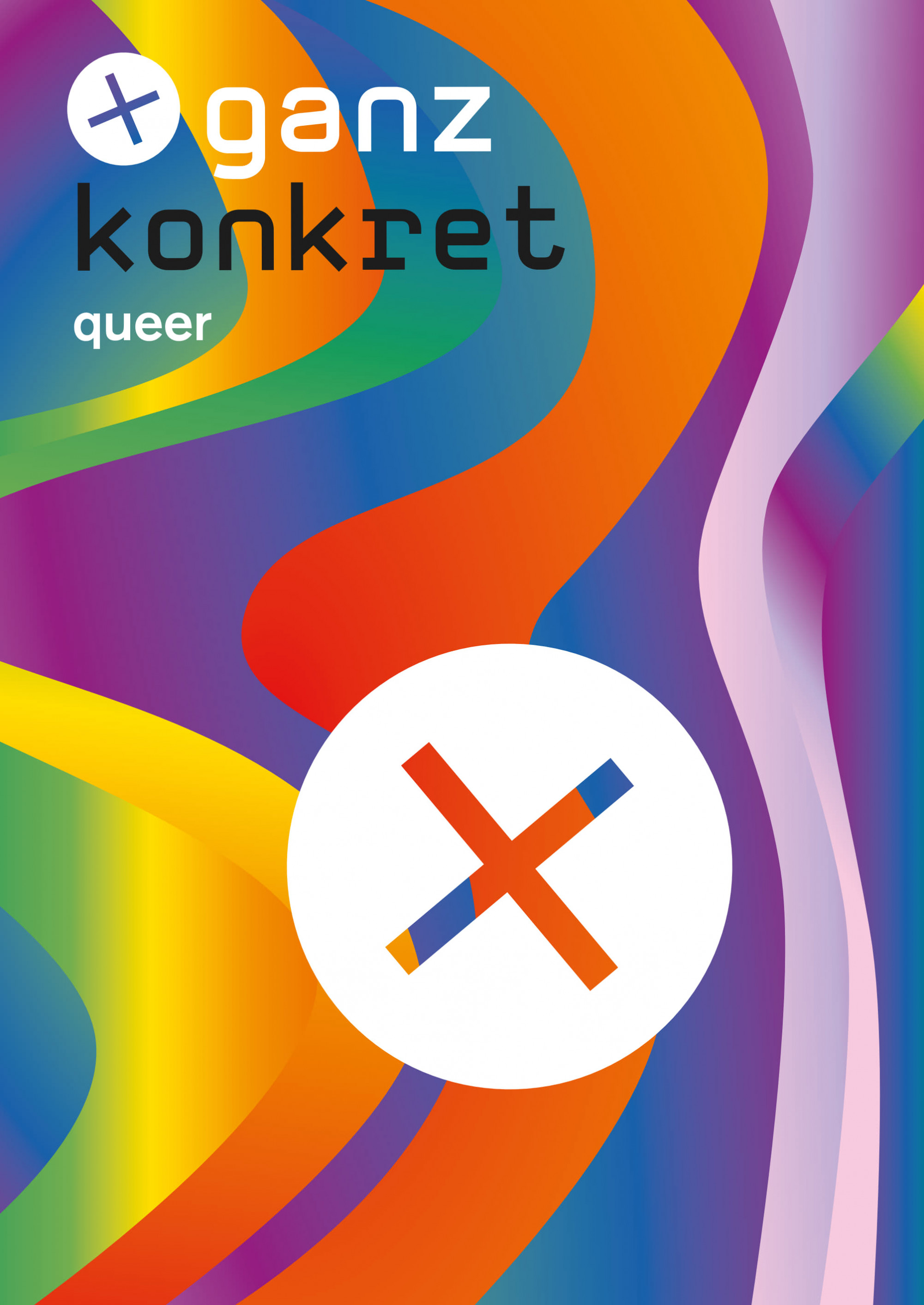 Titelbild für Zeitschrift "ganz konkret - queer"